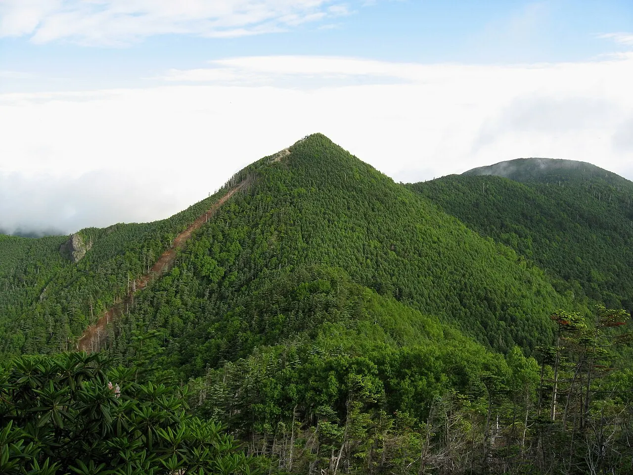 木賊山から見た甲武信ヶ岳